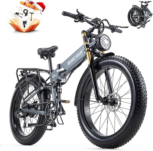 Bicicleta eléctrica Daul Motor de 1000 W2000 W, batería de celda LG de 120 millas y 48 V 30 Ah, bicicleta eléctrica de neumático grueso de 26 x 4.0