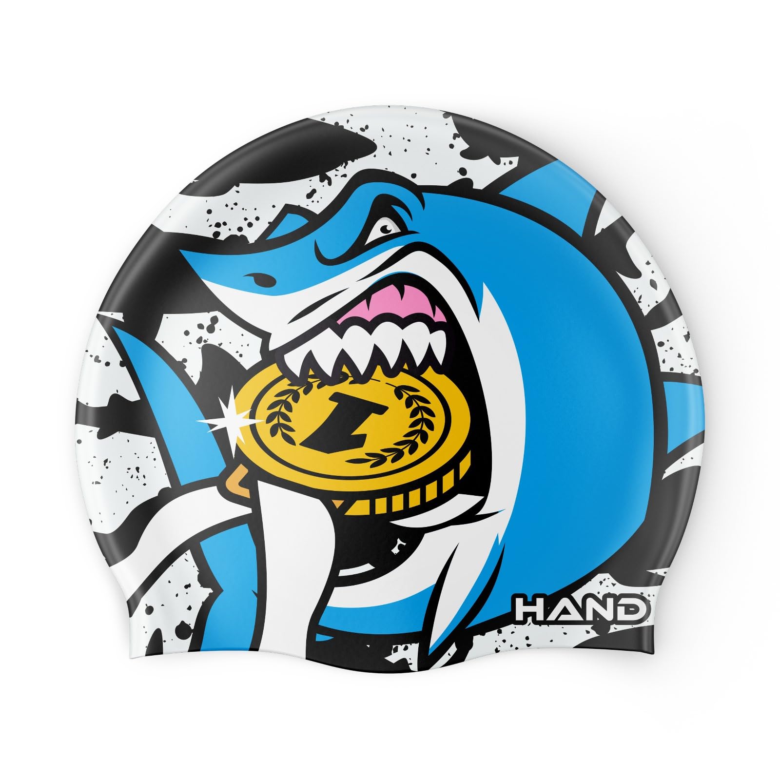 Cuffia Da Nuoto The Shark In Silicone – Design Unico, Comfort E Aderenza Per Piscina E Allenamento