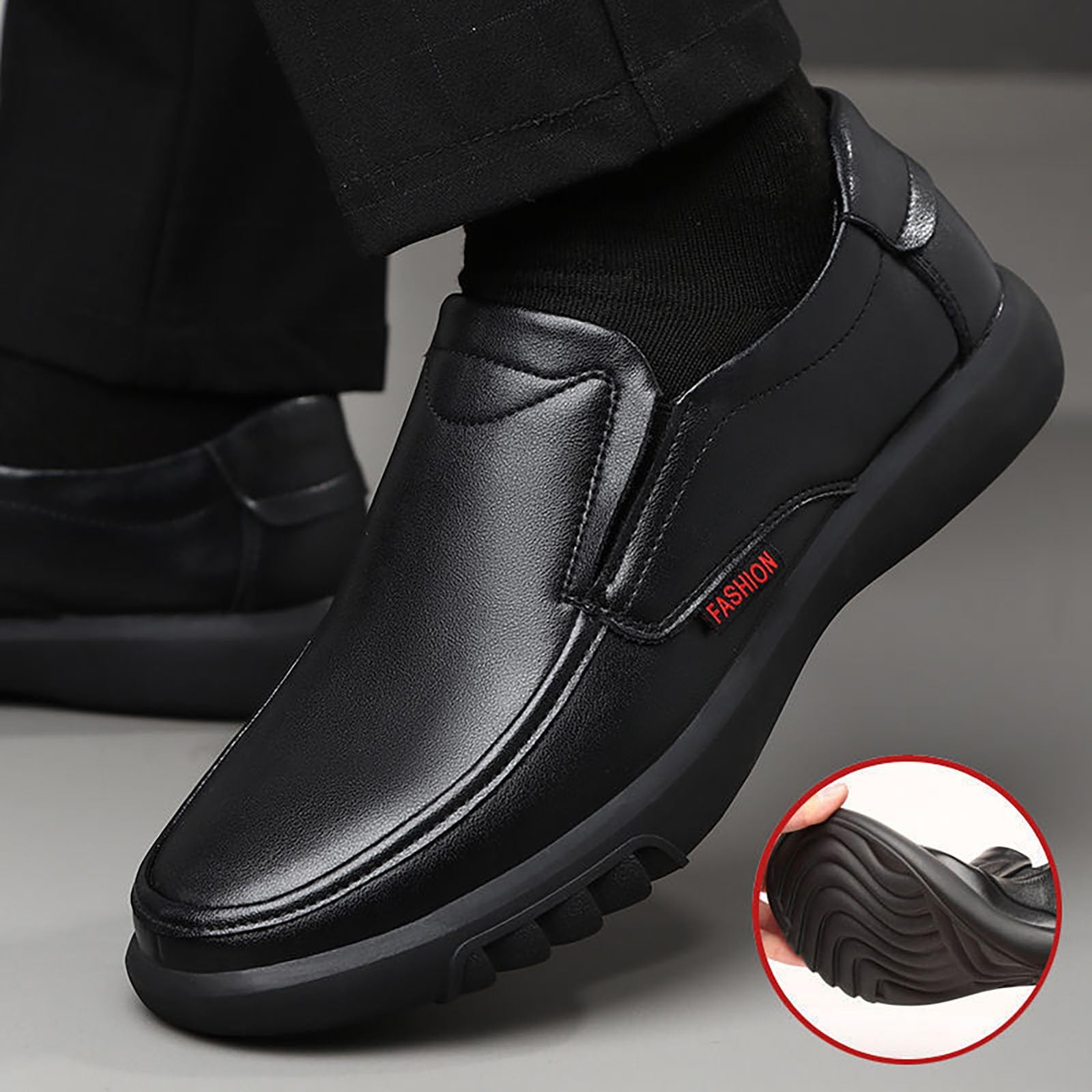 Zapatos de cuero para hombre, retro, zapatos de negocios, cómodos, zapatos de traje, zapatos casuales, ligeros, zapatos de trabajo con suela de placa, zapatos de boda, mocasines clásicos y elegantes
