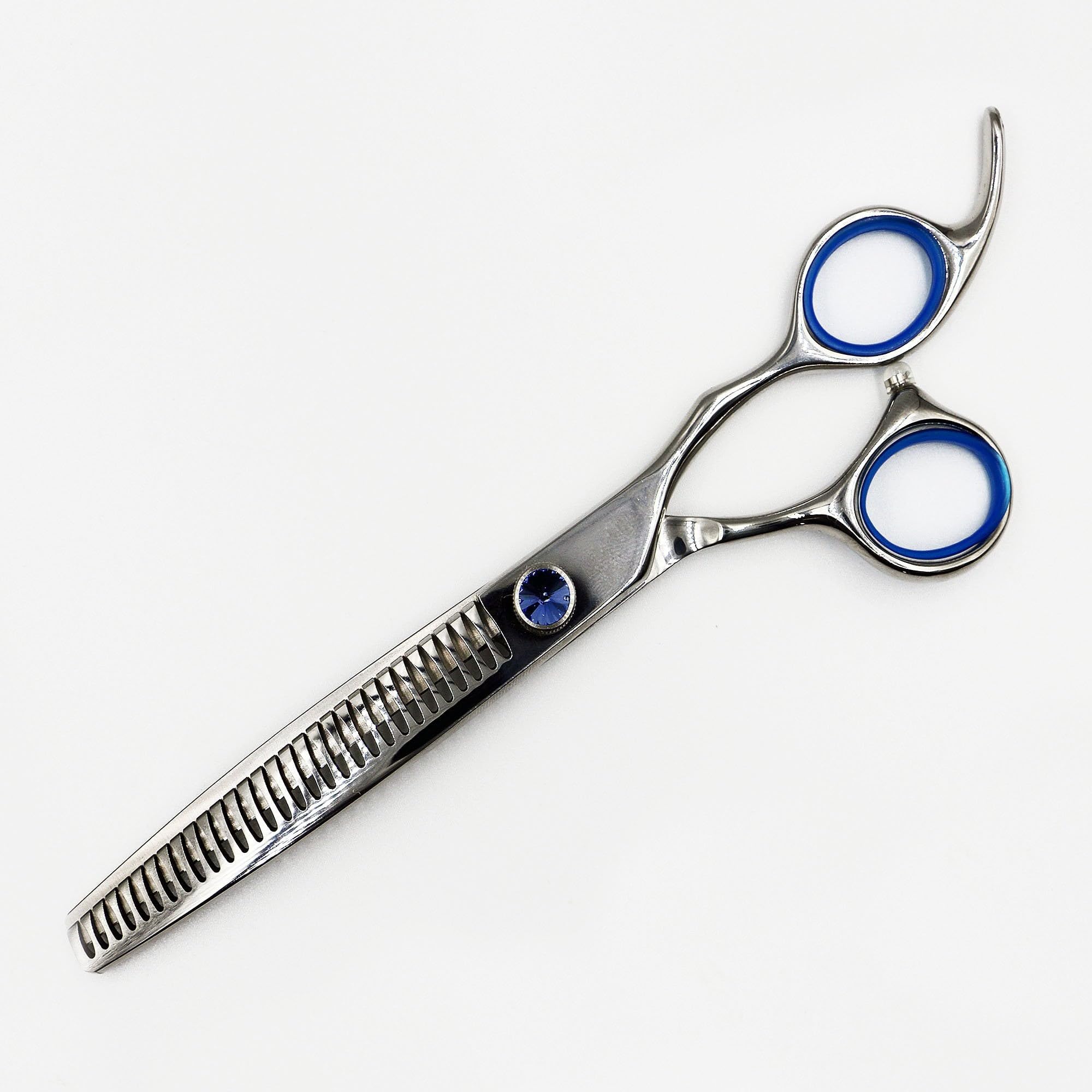 Groomers Blue Topaz 7" 30T Curved Chunker Professional Dog Grooming Scissors - Heavy Duty Stainless Steel
