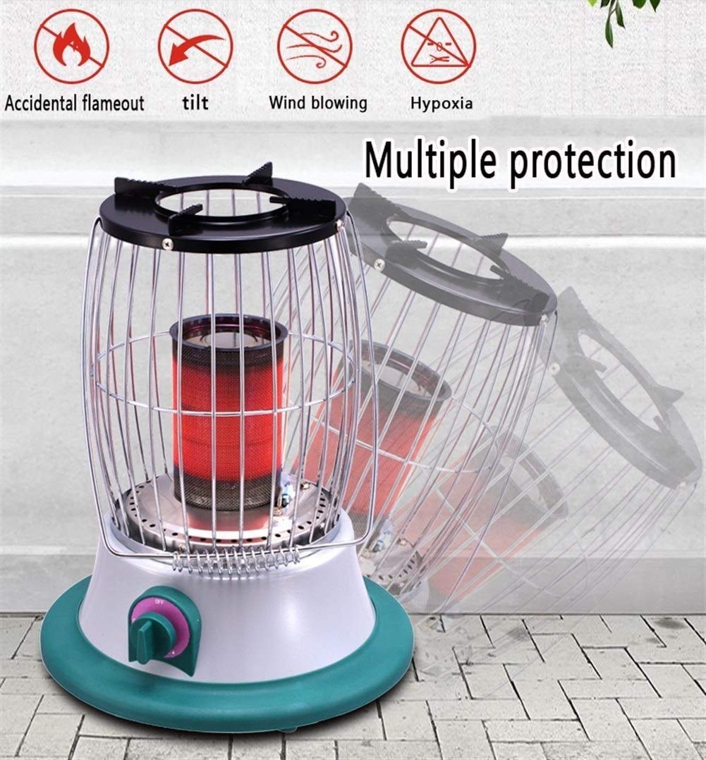 Grzejniki tarasowe Przenośna zewnętrzna lampa grzewcza ze stali nierdzewnej Regulowane zewnętrzne mini grzejniki na imprezę, kemping, do ogrodu, na taras (kolor: gaz płynny)