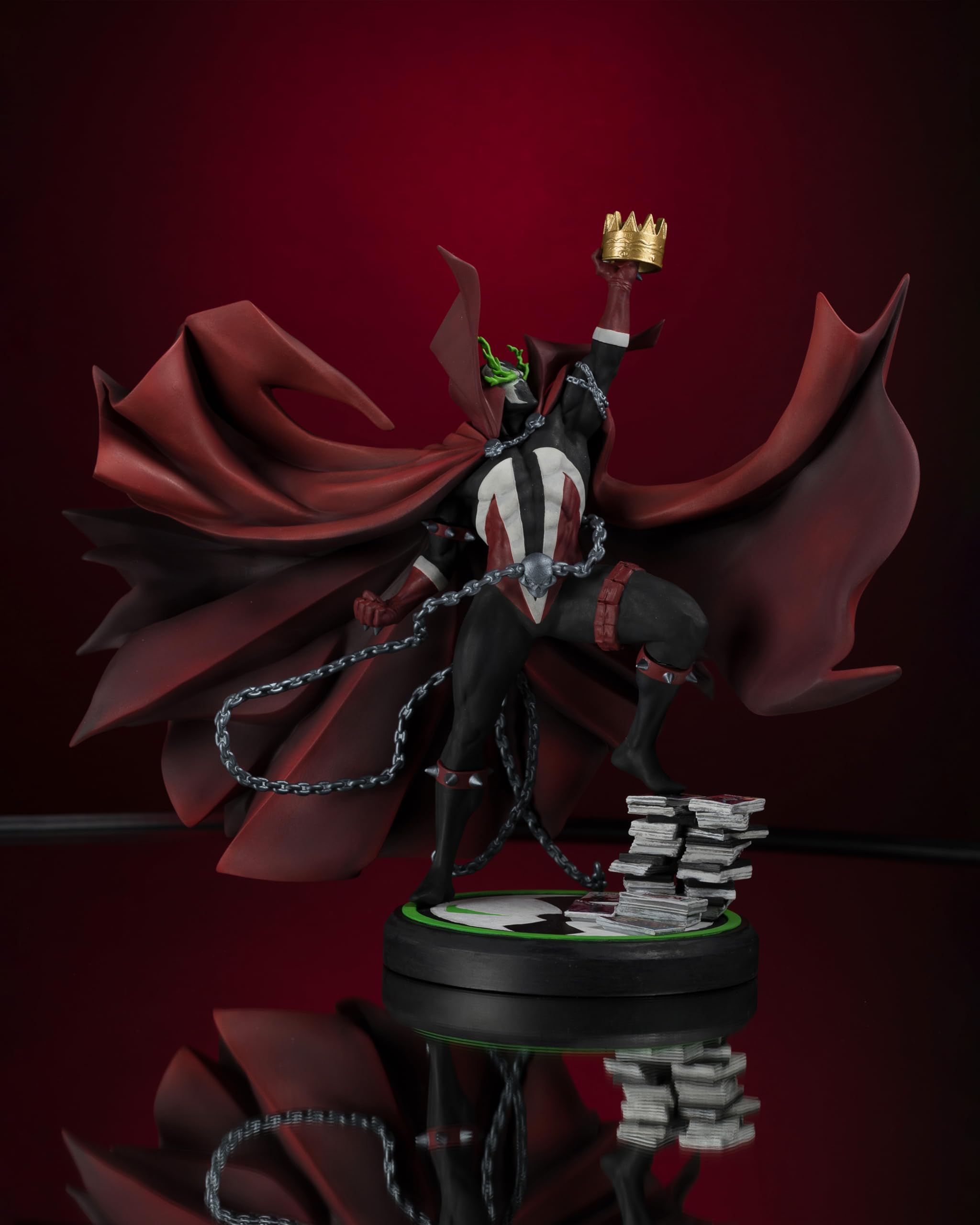 McFarlane Toys - Spawn #301 di Todd McFarlane (Nero Bianco & Rosso All Over) Statua in resina scala 1:10
