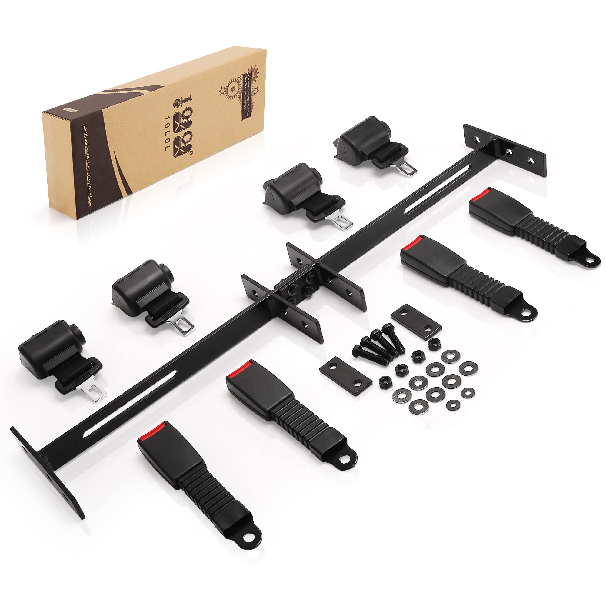 Buy 9.99WORLD MALL Universal Golf Cart Seat Belts Kit Retractable Set