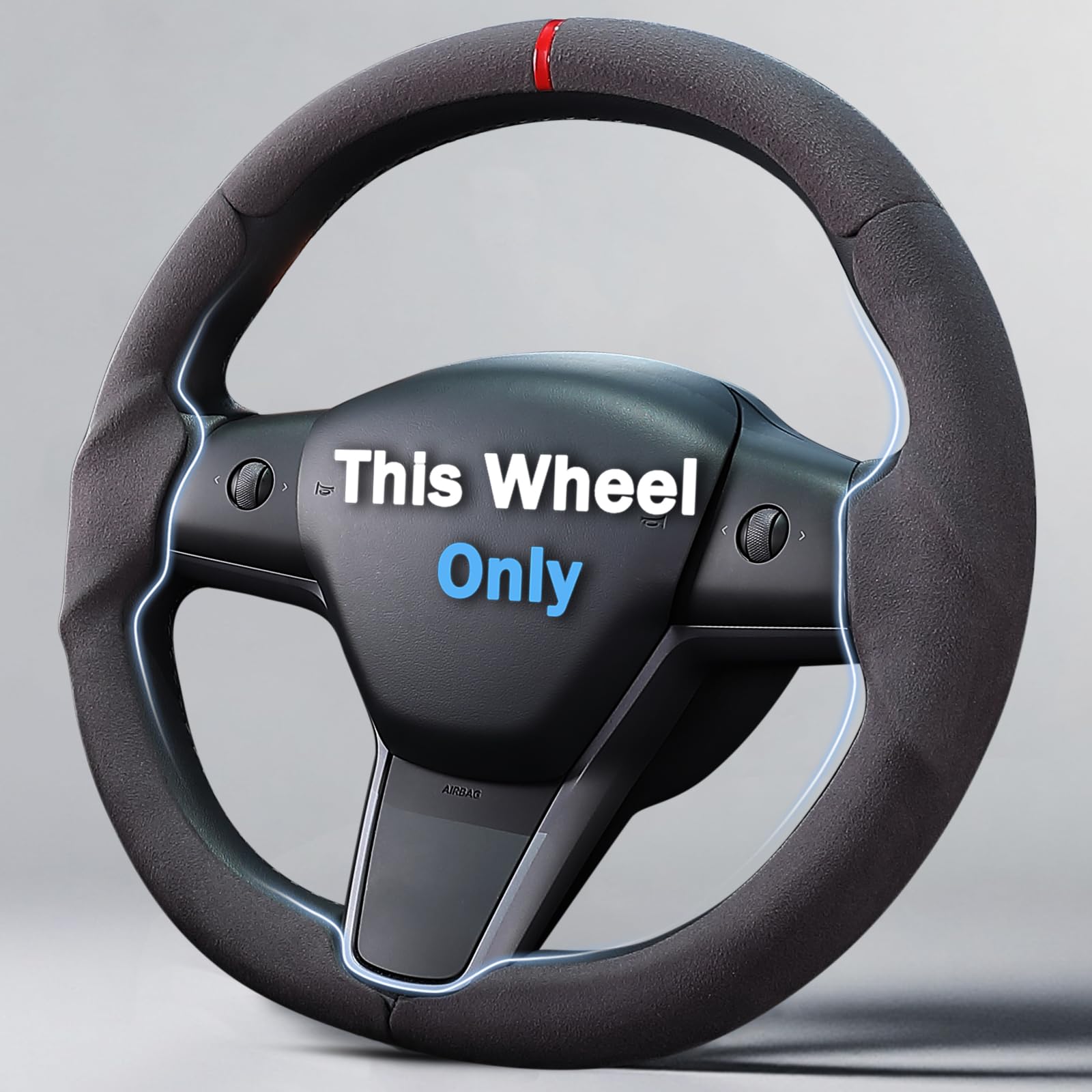 Steering Wheel Cover for 2017-2023 Tesla Model 3 2020-2024 Tesla Model Y