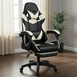 Cadeira Escritório Gamer Reclinável Ergonômica Profissional (Branco)