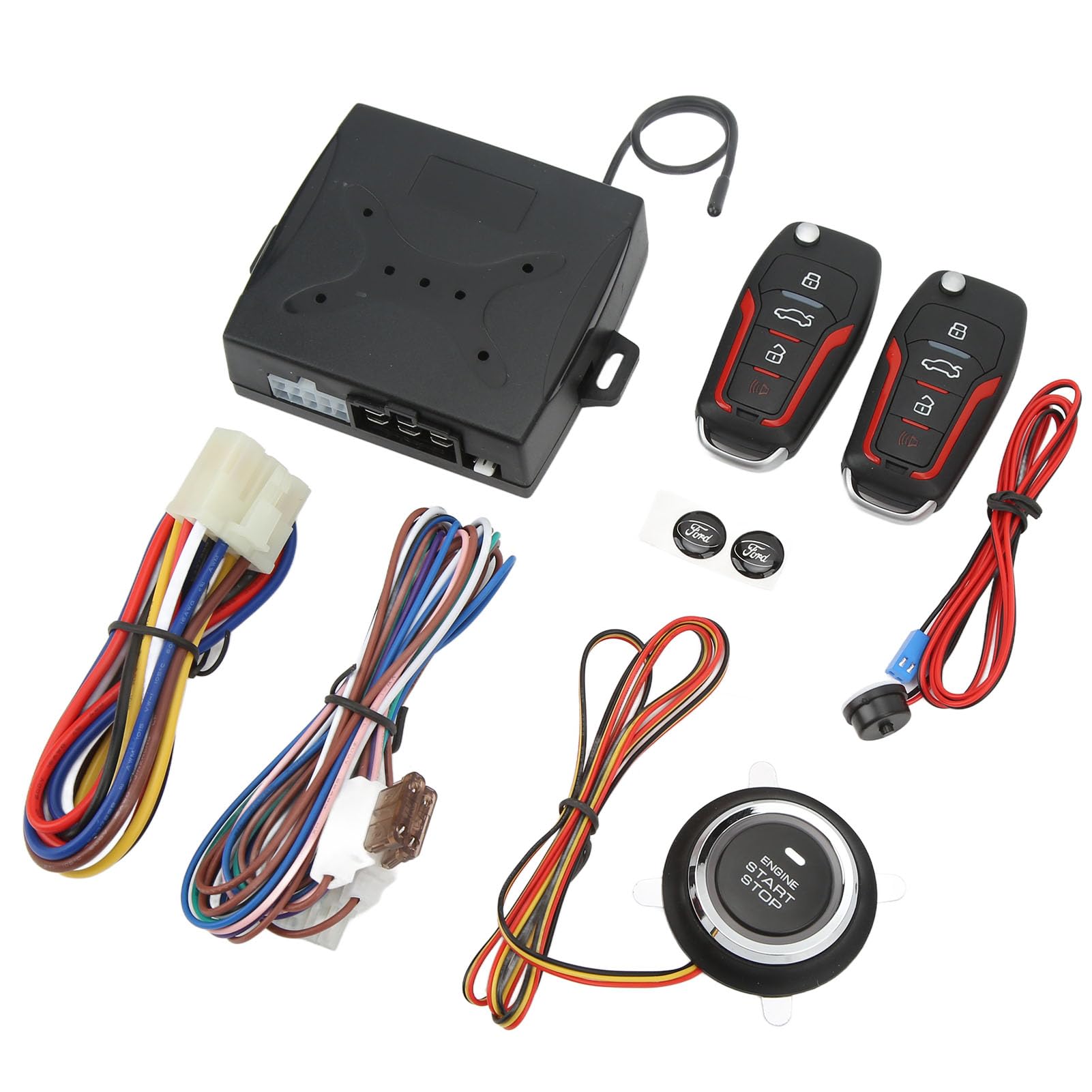 Juego de Cierre Centralizado Remoto, de Entrada sin Llave de Coche Universal de Alta Sensibilidad 12V para Vehículos
