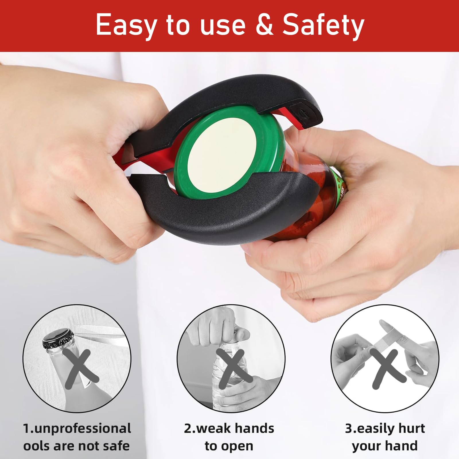 Apribottiglie Multifunzione 6 In 1 - Apriscatole Manuale Per Cucina E Viaggi
