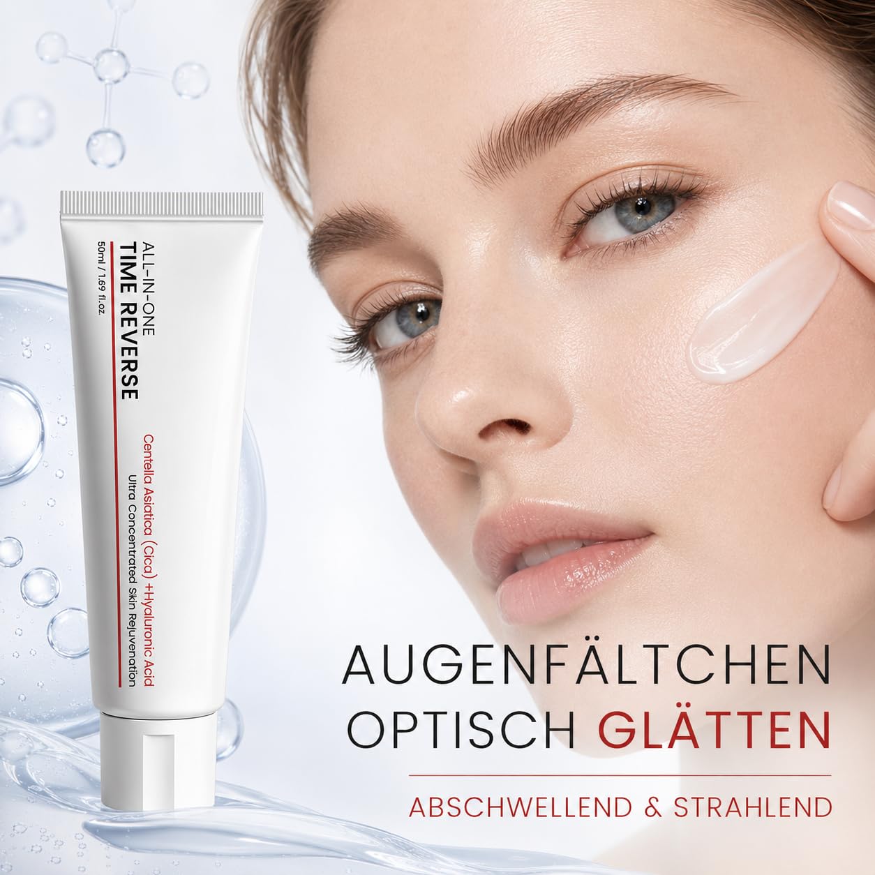 Koriderm Cream Hyaluron Feuchtigkeitscreme Für Gesicht Augenpartie Hals Und Tägliche Hautpflege (50ml *1)
