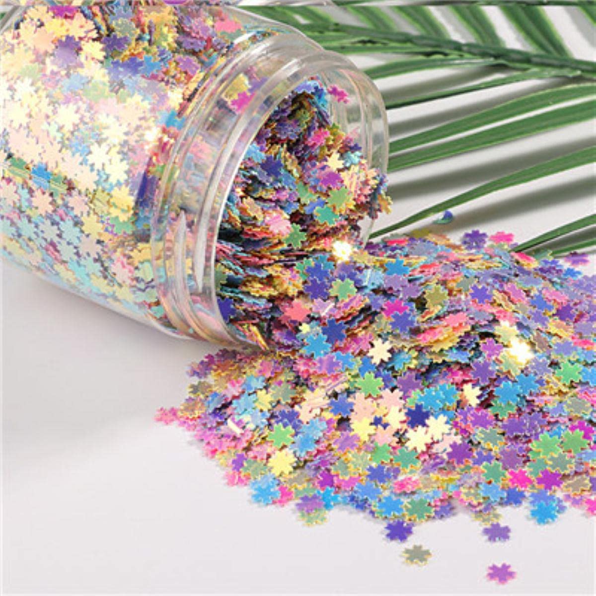 10g/Pack Mix Macaroon Colors Nail Sequins for Craft Glittering Star Heart Sakura Sequin Paillettes DIY Manicure Nail Art Decor-5mm Sakula