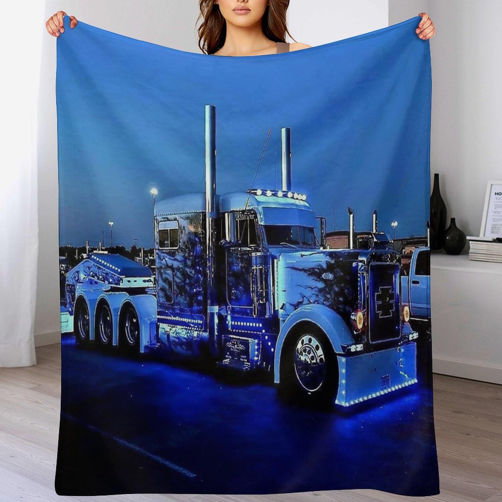 Couverture camion en flanelle 180x200 pour habiller votre canapé