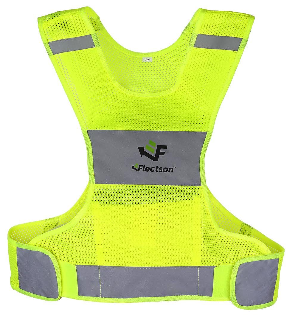 Gilet Réfléchissant Running/Vélo Réglable - Haute Visibilité, Respirant - Pour Sport Nuit/Jour