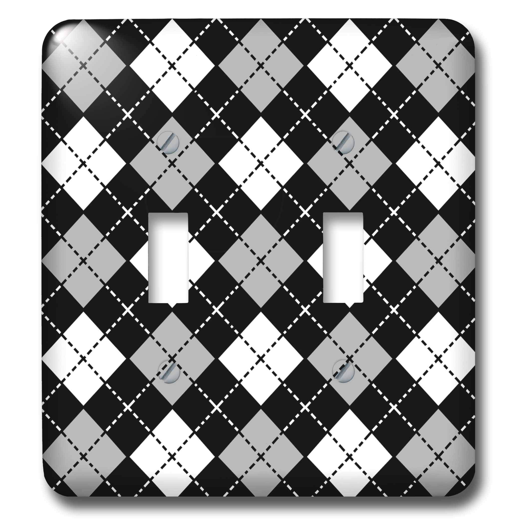 Interrupteur à bascule double motif géométrique chic pour salon moderne 3dRose