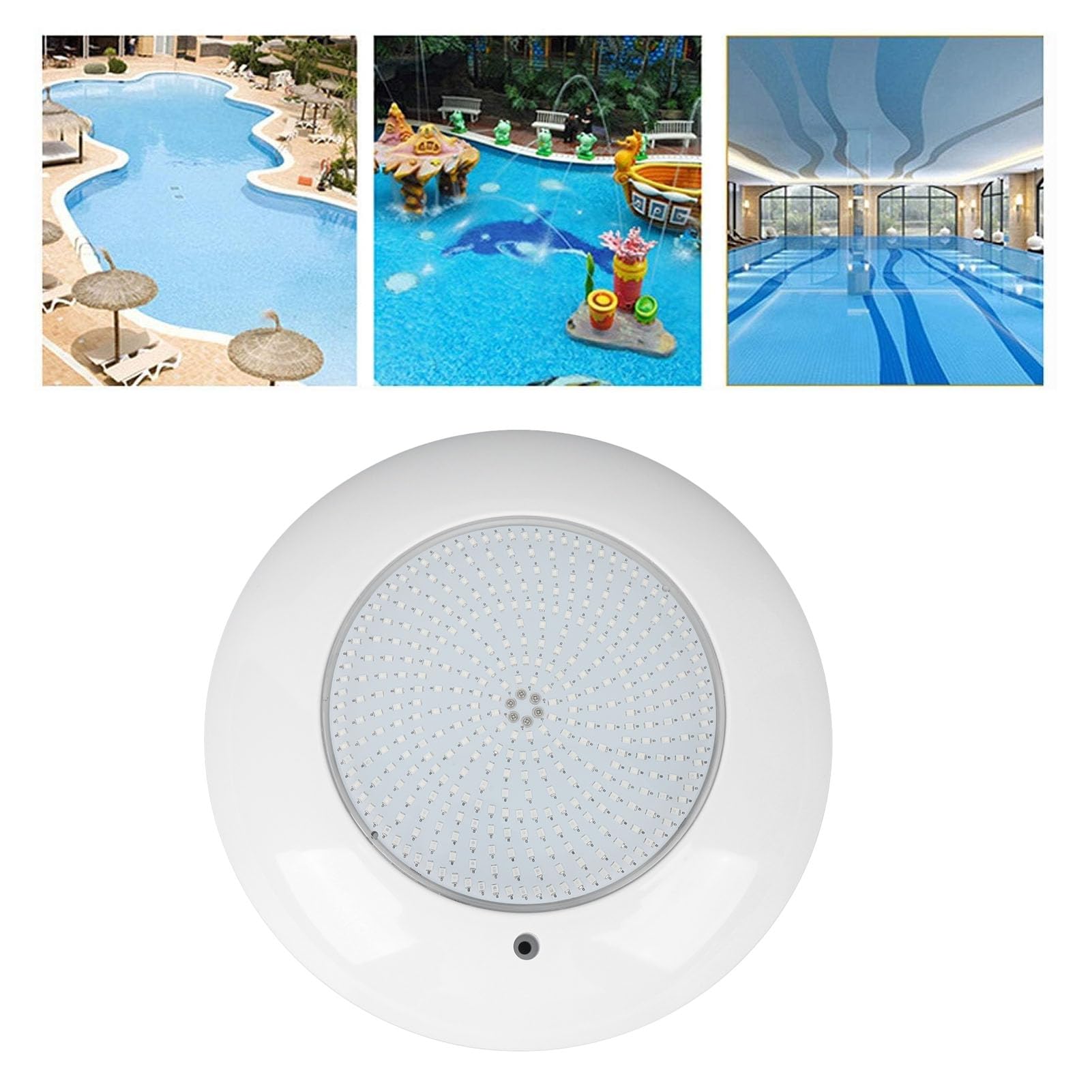 Greensen RGB Poolleuchte, 12V 25W, IP68 Wasserfeste Unterwasserbeleuchtung mit Fernbedienung, für Schwimmbad, Teich, Aquarium