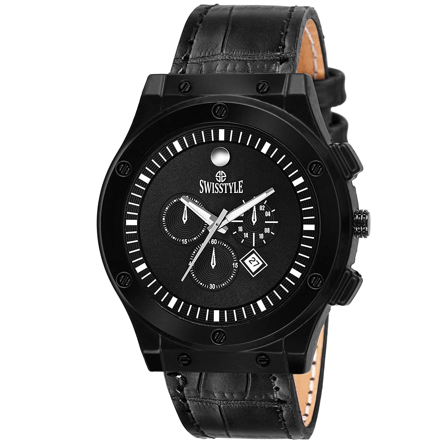 SWISSTYLE Analog-Digital Black Dial Mens Watch-SS-GR803-BLK-BLK (B07PXSJ63Y) Amazon Price History, Amazon Price Tracker