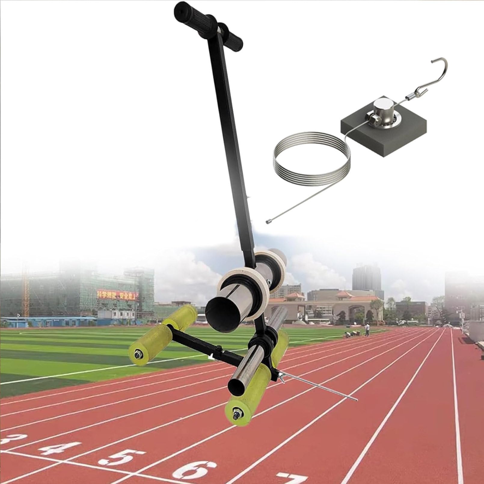 asdchZen Tape Marking Machine Hand-Push, Manual Floor Tape Applicator, Tape Pasting Machine, Tape Pasting Machine, For Driveway, Asphalt Or Concrete, Easy To Use,