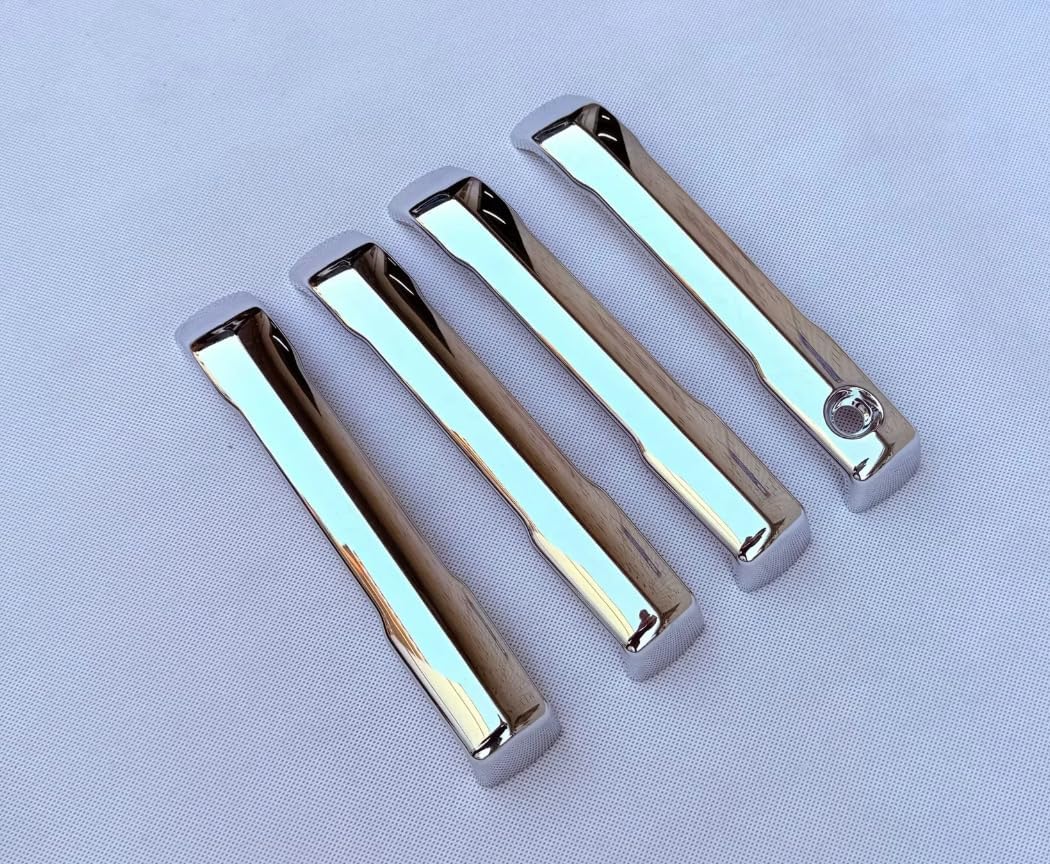 ABS Chrome Car 4 Door Side Door Handle Molding Cover Trim Emblems Compatible for Toyota 4Runner 2025-2026