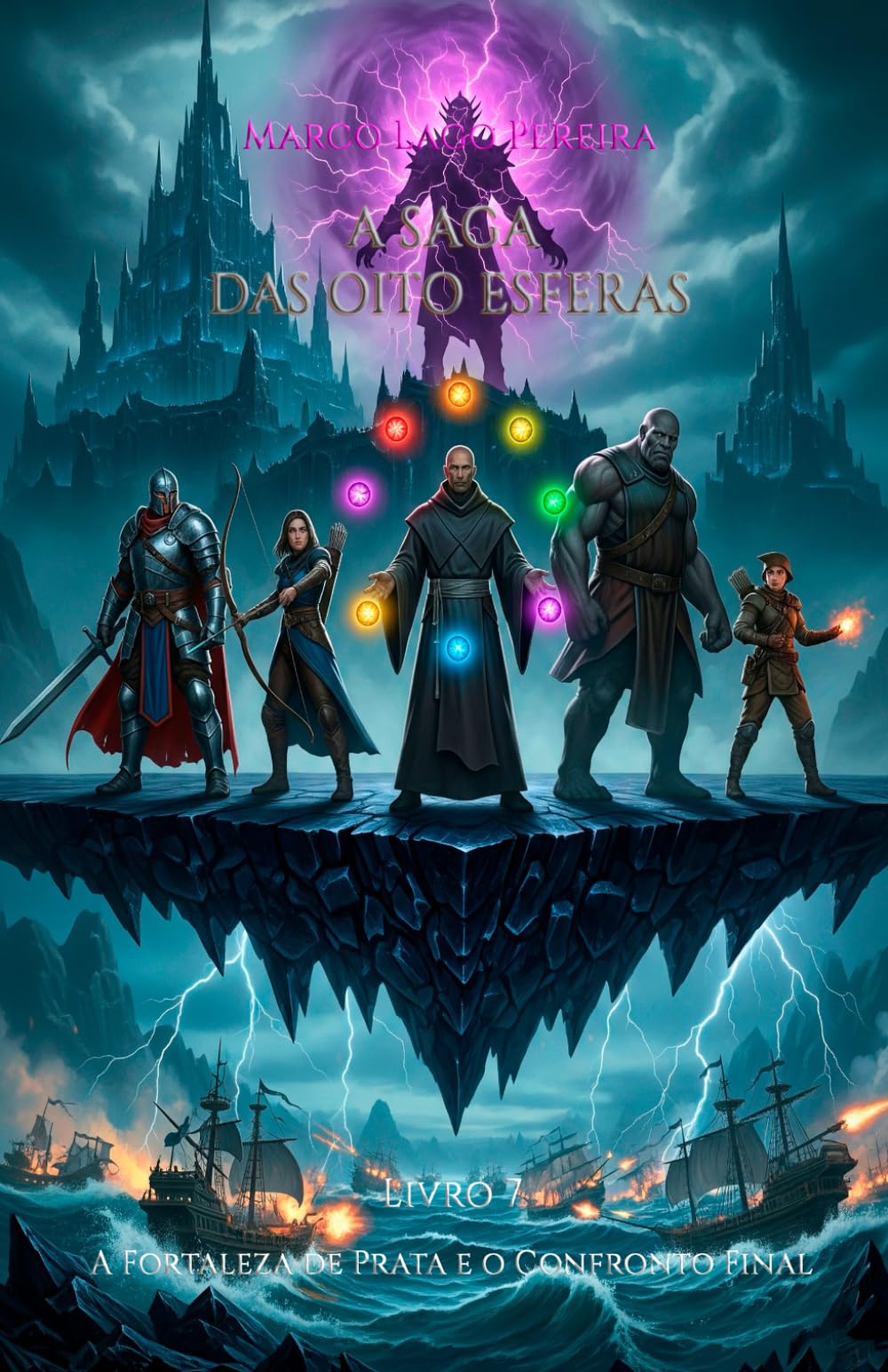 A Fortaleza de Prata e o Confronto Final: O sétimo livro da saga de fantasia épica A Saga das Oito Esferas