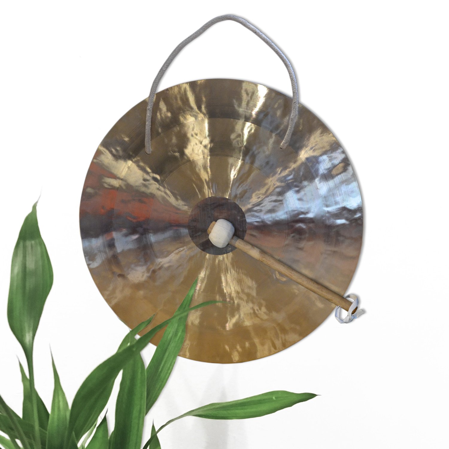 Feng gong/Wind gong tradizionale 12": 30 cm, strumento musicale fatto a mano, qualità superiore e suono unico - Musica, meditazione, relax, decorazione