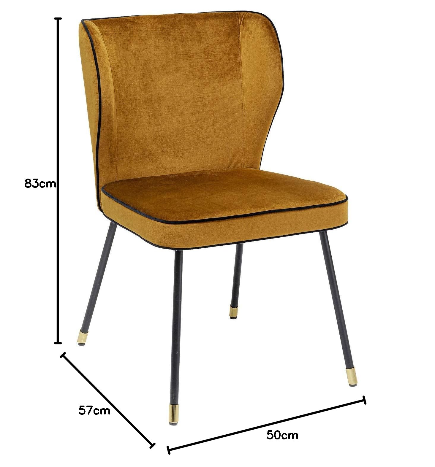 Amazon｜KARE カレ 正規品 イリーナ ダイニングチェア イエロー