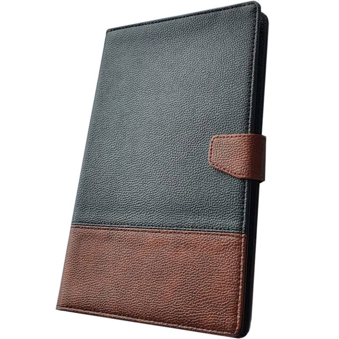Zaoma PU Leather Flip Flap Case Compatible for Motorola Tab G70 Tablet Dual Tone Design - Black and Brown (B09TKFTB9N) Amazon Price History, Amazon Price Tracker