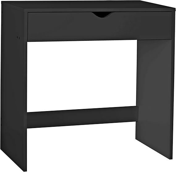 URBNLIVING 1 Drawer Wooden Small Dressing Table (Black) Amazon.co.uk