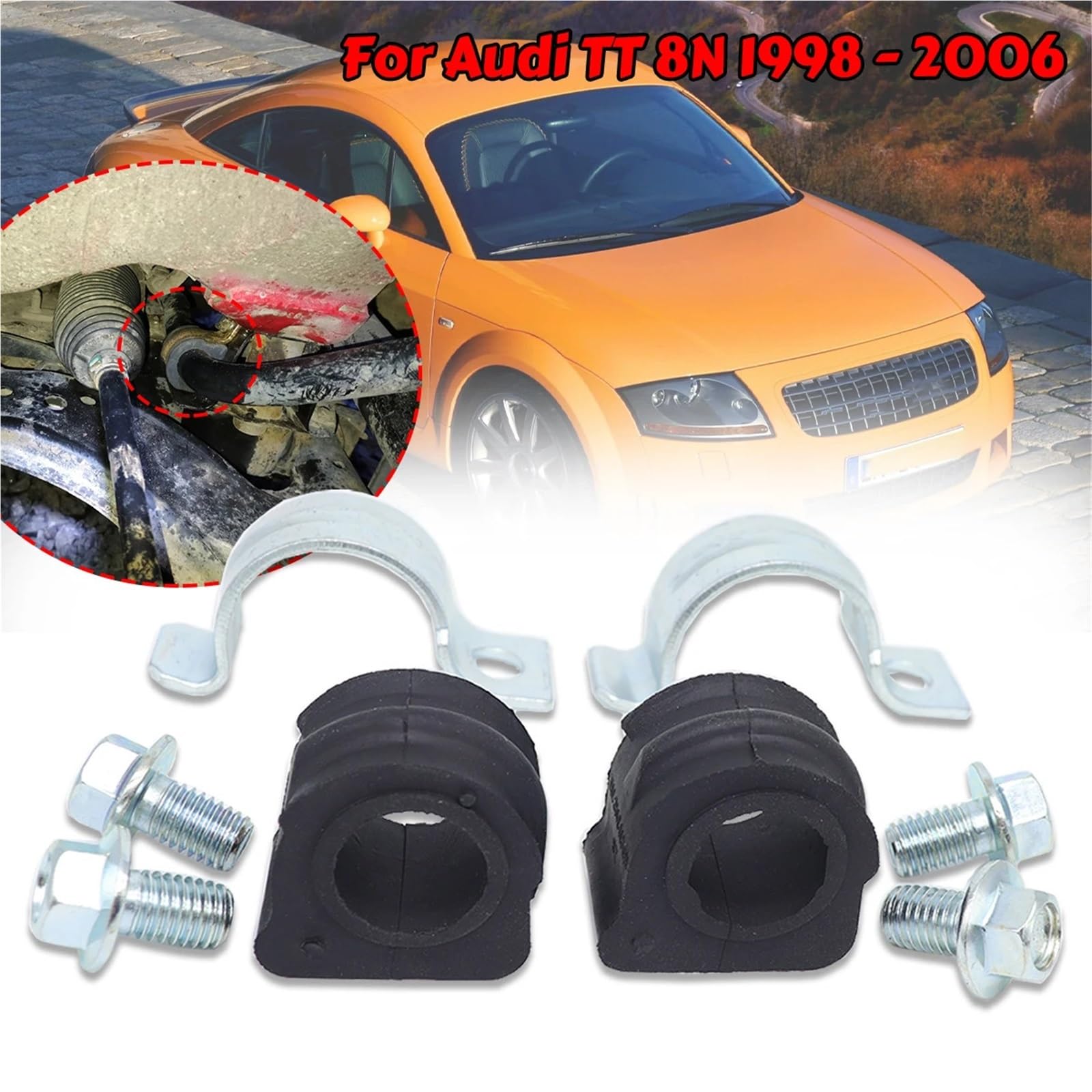 ogniwo stabilizujące Pasuje do Audi | do TT 8N stabilizator osi przedniej stabilizator 21MM zacisk tulei 1998 1999-2000 2003 2005 2006