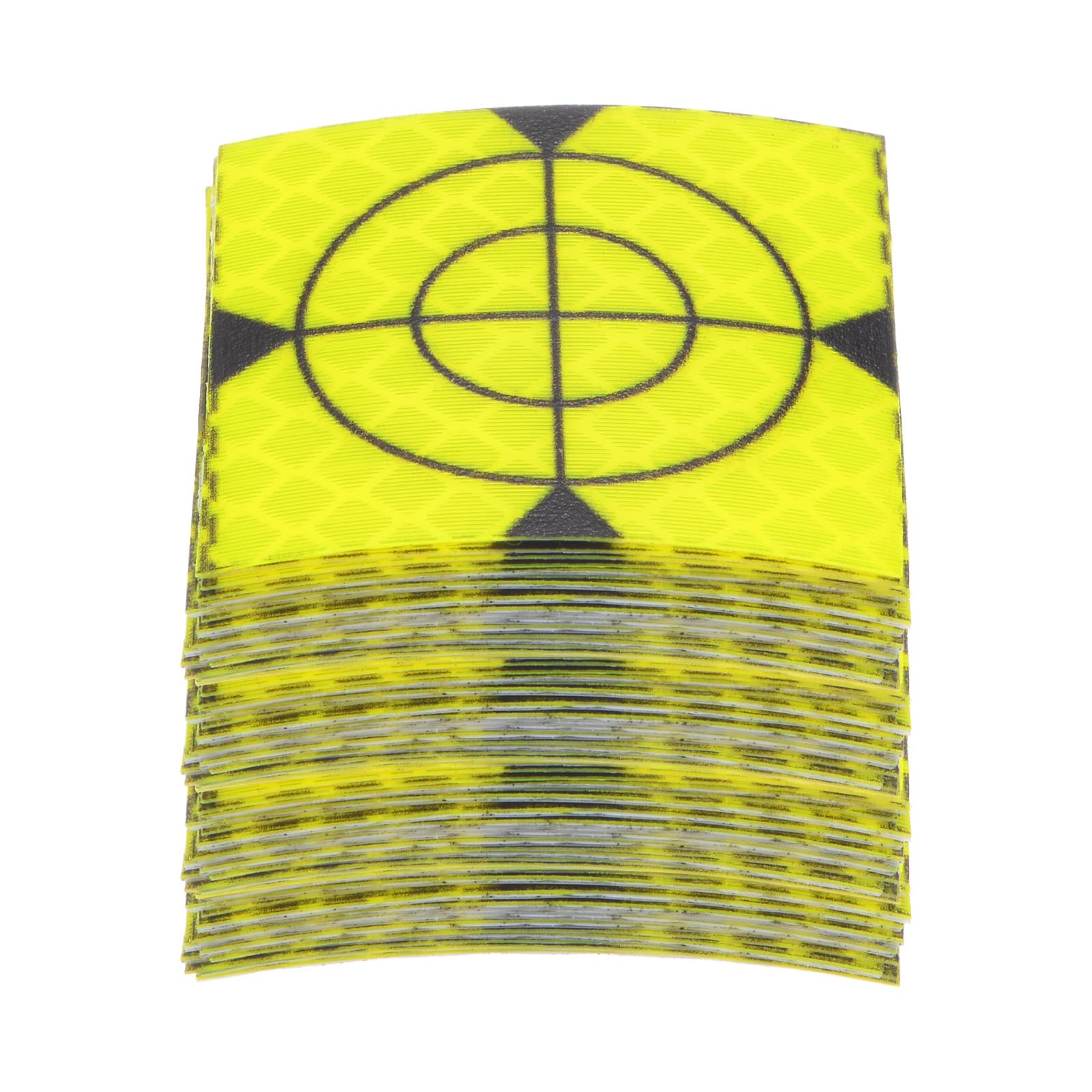 QUARKZMAN 80Pcs Feuilles de Cibles de Mesure Réfléchissantes 40x40mm Ruban Réfléchissant Auto-Adhésif Marque de Cible de Mesure pour Stations Totales, Vert