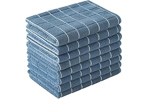 Microfiber Dish Towels Set of 8 - Washable Kitchen Dishcloths