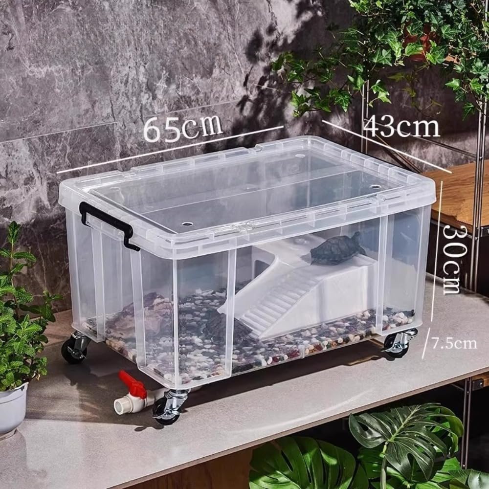 Amazon | 【Auyyhui】亀用水槽 爬虫類飼育ケース 釣りバケツ キャリー