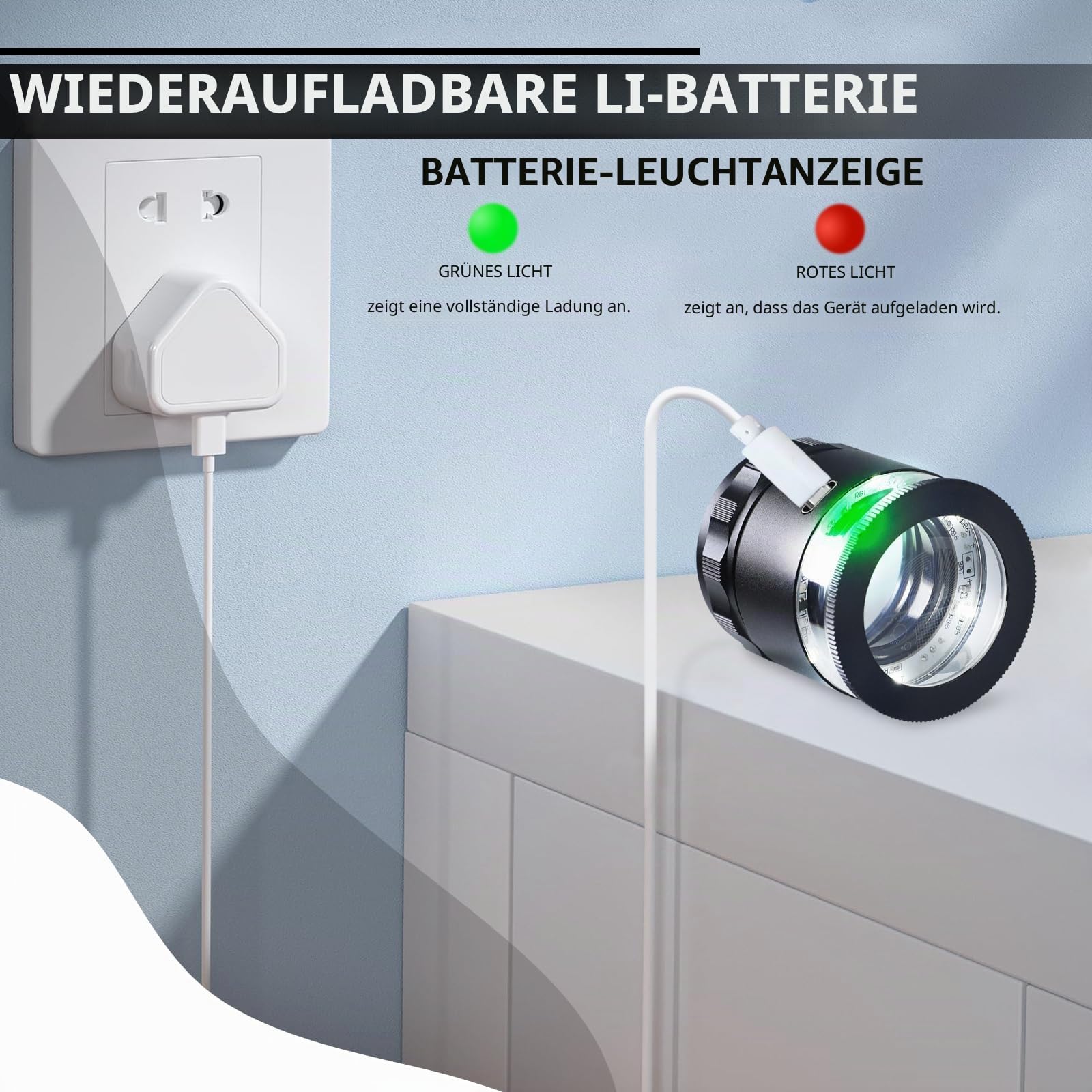 Juwelierlupe mit 10-facher Vergrößerung, mit 6 LED-Lichtern und 3 Glasskala, Schmucklupe, 25 mm Sichtfeld, beleuchtete Juwelierschlaufe für Edelsteine, Münzen, Briefmarken, Uhren