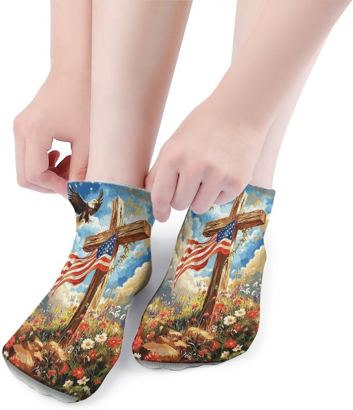 Cross And Eagle 5Pairs Low Cut Ankle Socks for Women No Show Casual Breathable Athletic Socks for Sport