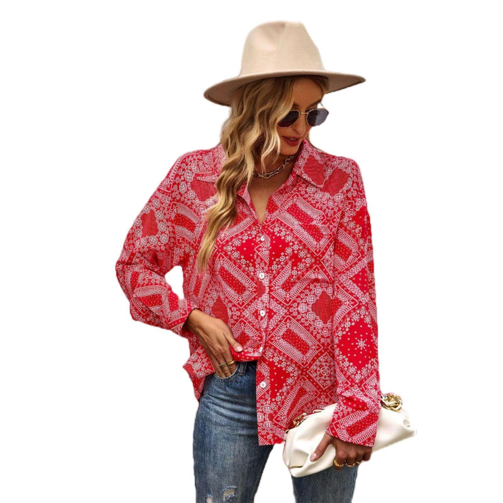 Camisa de Manga Larga para Mujer, Estilo Informal, para Las Cuatro Estaciones, Color Blanco, Talla S