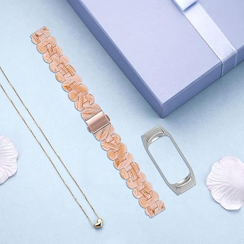 Miniatura 8 de RuiRdot Correa de repuesto Mi Band 7, pulsera deportiva ajustable de 5.5 a 7.87 pulgadas, correa de repuesto ligera y desmontable con hebilla