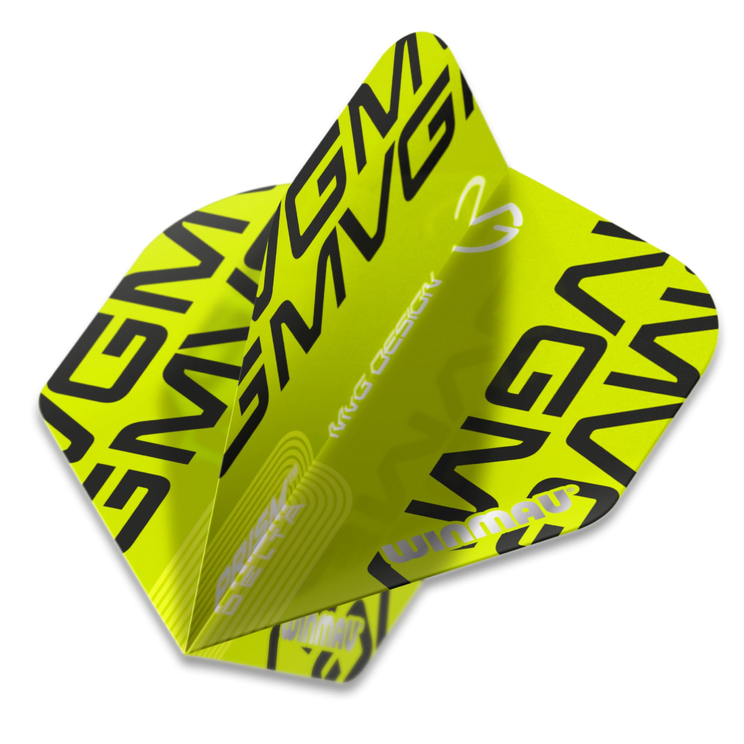 WINMAU Prism Delta Michael Van Gerwen MvG Green Extra Thick Dart Flights - 10 sets per pack (30 dart flights in total) - Image 2