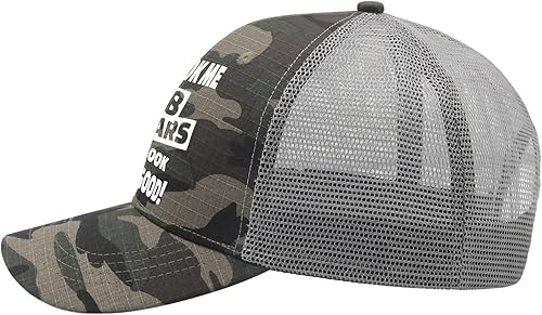 Miniatura 3 de Sombreros para papá, sombrero vintage para mujer con texto en inglés "It Took me 18 Years to Look This Good Dad"