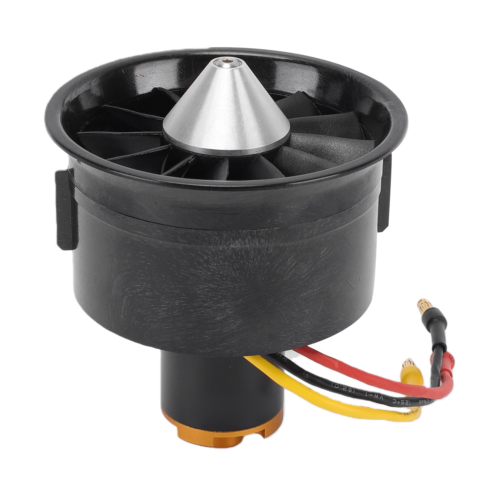 Wentylator Kanałowy 64 Mm z 12 łopatkami, Jednostka EDF 2900 KV z Odpornym na Ciepło Silnikiem Outrunner, Konstrukcja z Tworzywa Sztucznego ze Stopu Aluminium i Miedzi, Zrównoważony