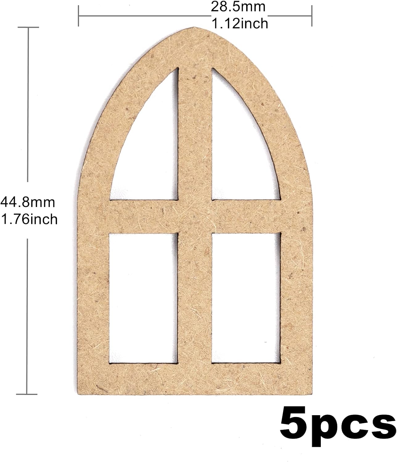 30Pcs Wooden Mini Window and Door Decorating Crafts for DIY Scrapbooking, Doll Houses, Creative Crafting,Coloring Doodles