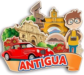 Antigua Guatemala 3D Fridge Magnet Wooden City Travel Souvenir Refrigerator Stickers Home Kitchen whiteboard Decor