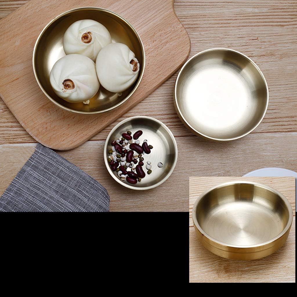 Amazon Com Flameer Condiment Dish Soy Sauce Dishes Dipping Cups Condiment Bowls Dipping Dishes Serving Bowls Ramekin Sushi Gold 12cm Home Kitchen