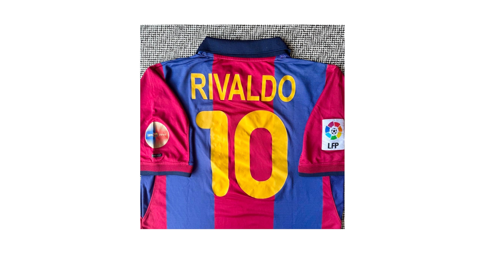 FCバルセロナ RIVALDO 10 リヴァウド　ユニフォーム Amazon.co.jp: LFPパッチ リバウド ＃10 FCバルセロナ 00