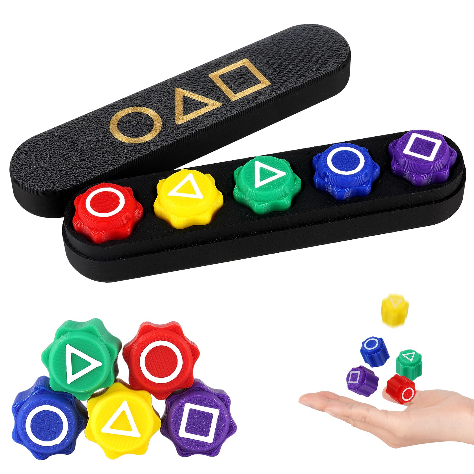 Vicloon Korean Folk Game Set, Gong Gi Korean Gong-Gi Game, Gonggi Jack Stone Set