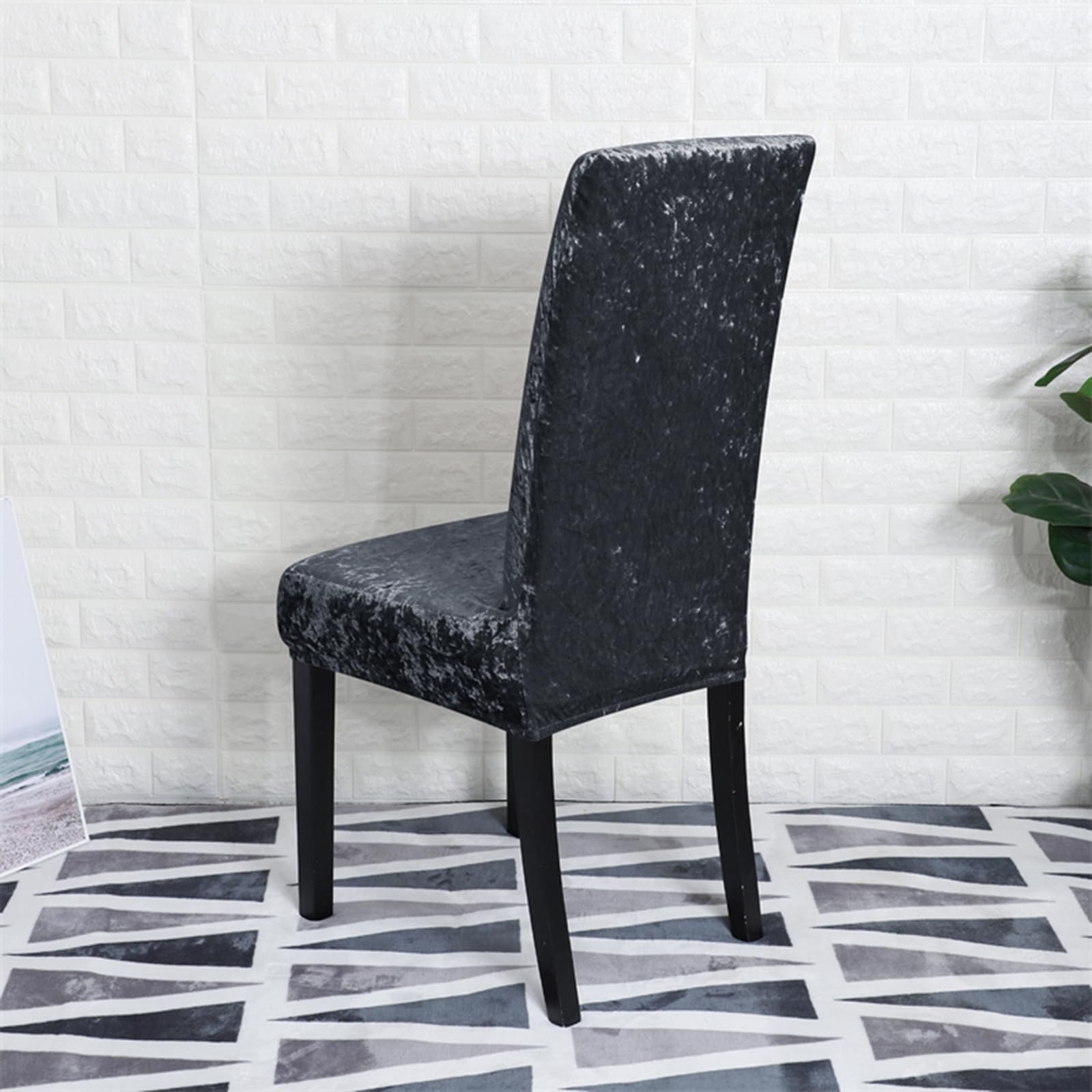 LJQAIZYL Coprisedie con Schienale 4 Pezzi Fodere per Sedia in Jacquard AntiGraffio Copri Sedia Soggiorno Lavabile Rimovibile Coprischienale Sedia da