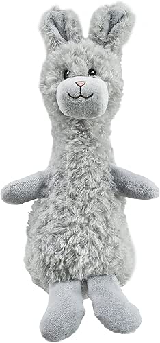 Outward Hound Scruffles Bunny Plush Squeaky Dog Toy, Small