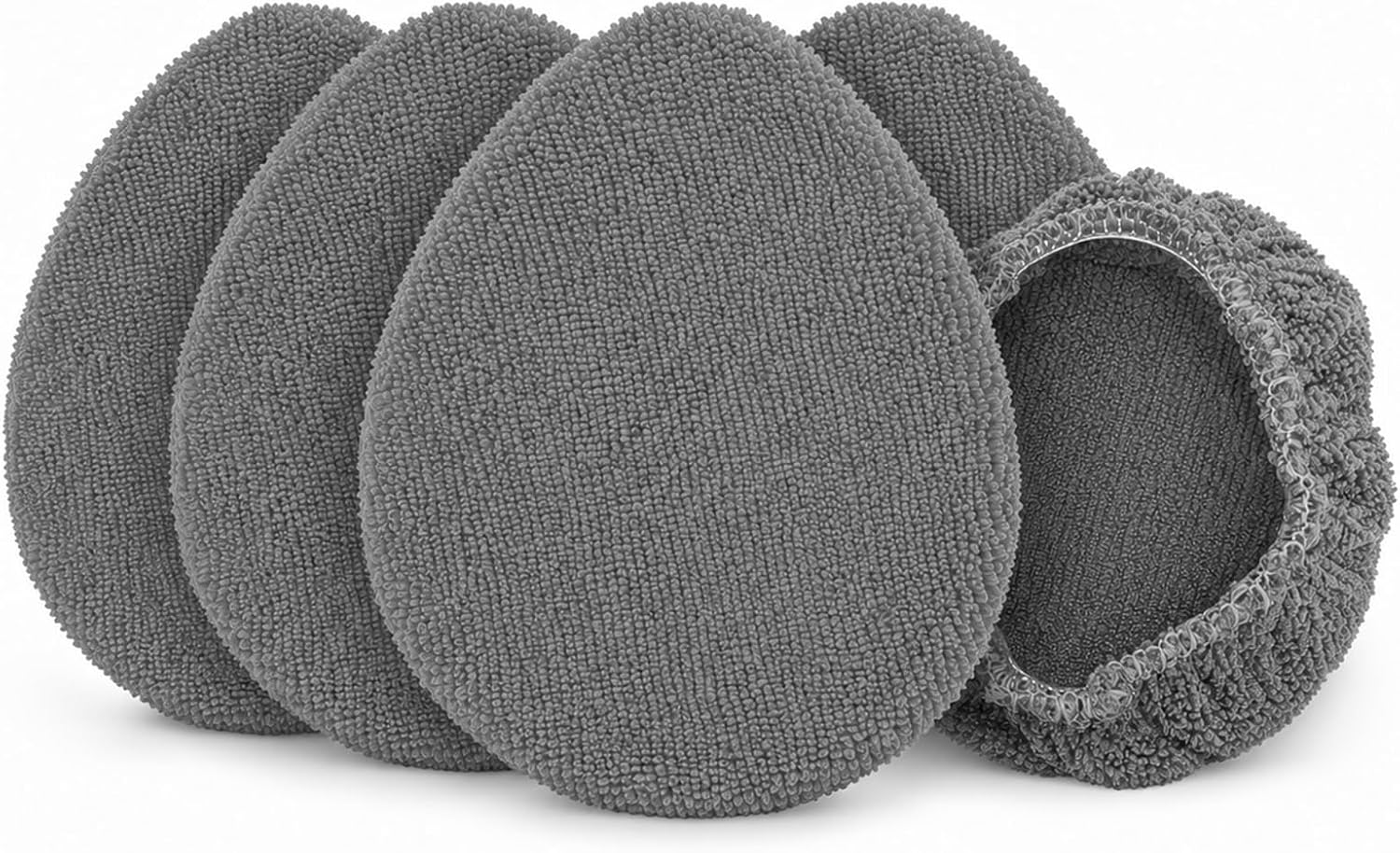 5PCS Car Windshield Cleaner Head Cover Pad, Gray