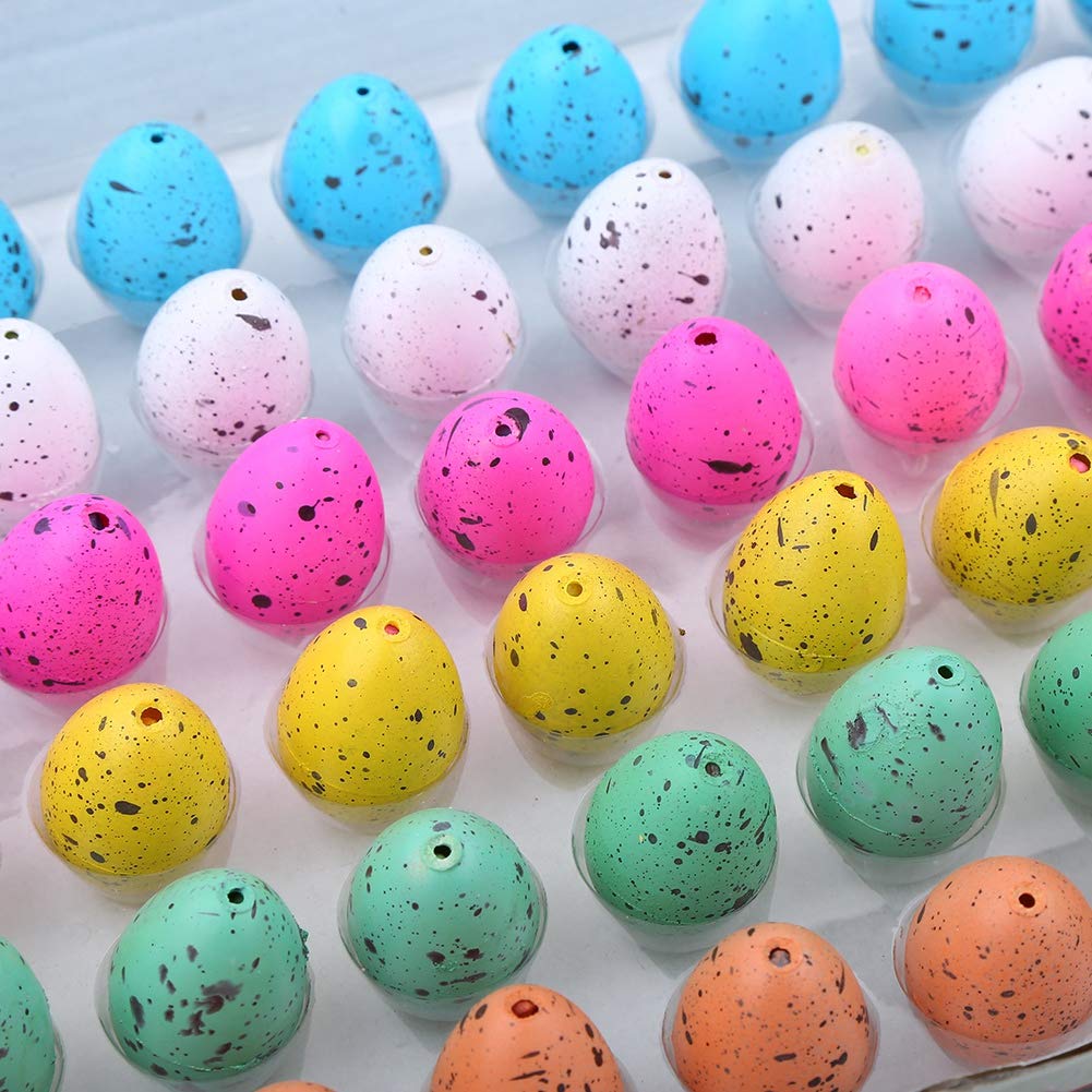 Bnineteenteam Huevos de Dinosaurio para Niños, 60 Piezas, 3 x 2 cm, Material EVA, Juguete Educativo