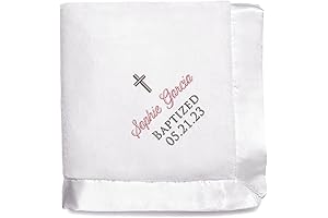 Customized Baby Baptism Boy Gift: Personalized Blanket for Lasting Memories