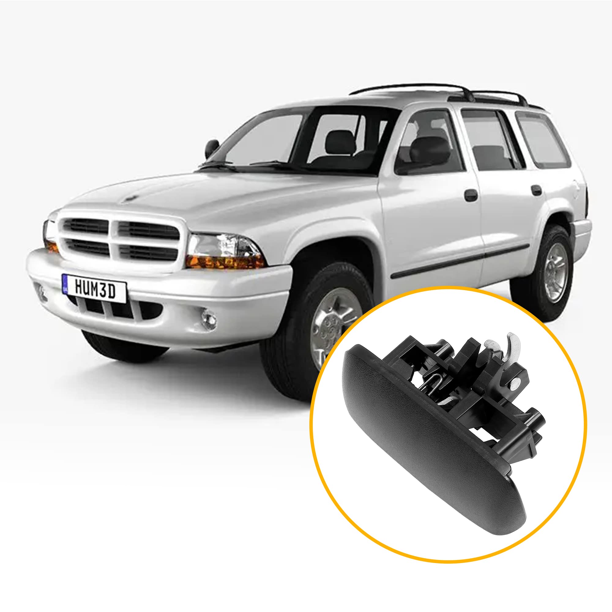 Dark Gray Glove Box Latch Handle For Dodge Durango, Dakota (1997
