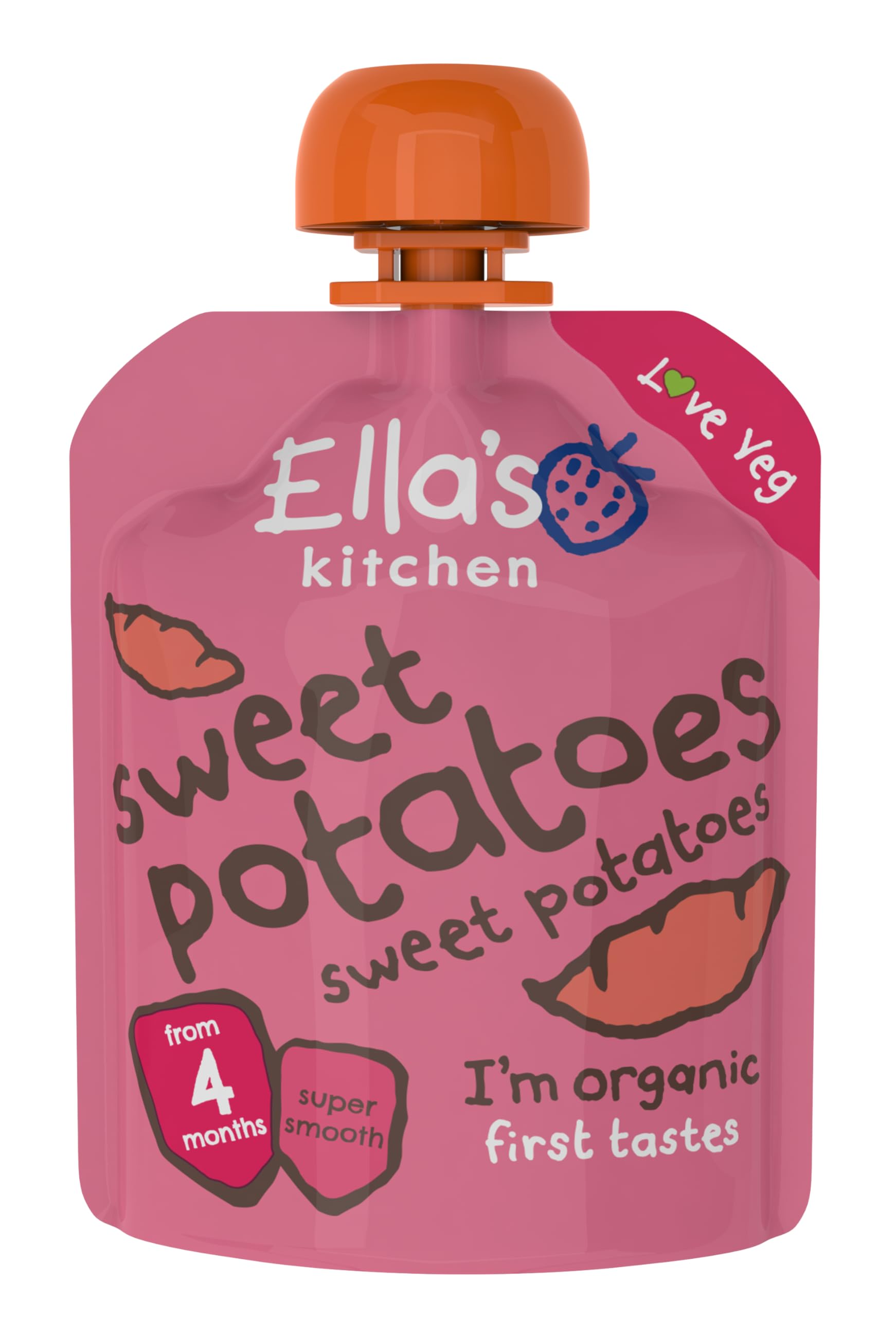 Ella's Kitchen Organic First Taste Sweet Potato, 70g