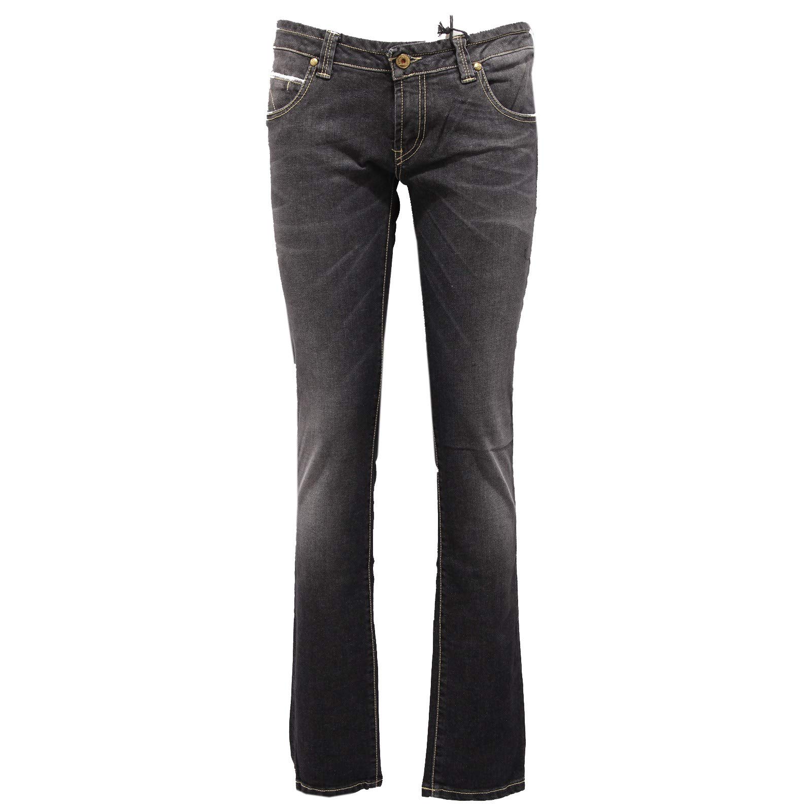 4091Z Pantalone Donna Roy Rogers Black Delave' Denim Trouser Woman