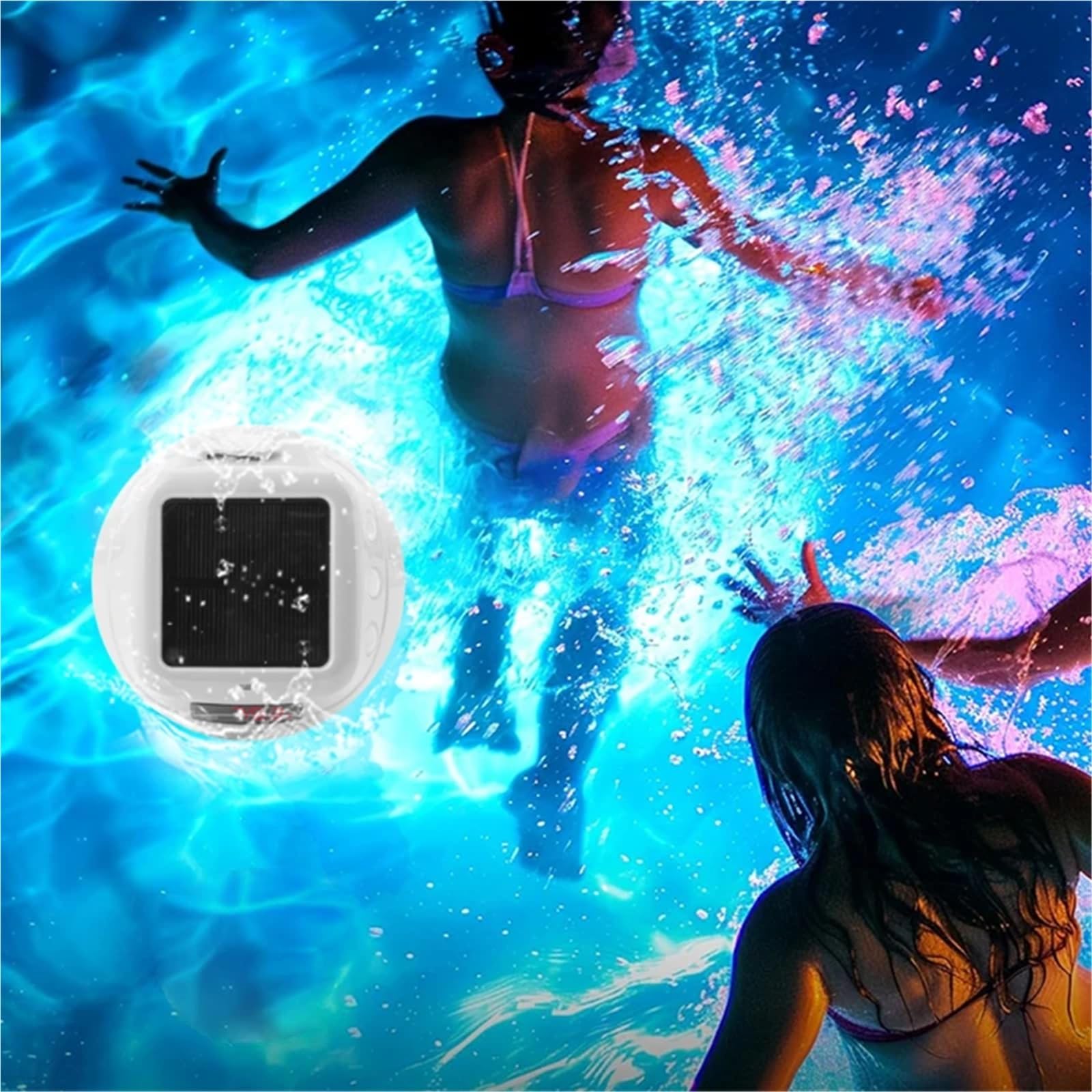 Termometro for Piscina Impermeabile Senza Fili Alimentato ad energia Solare con indicatore di Grado Digitale Personalizzato, termometri Domestici